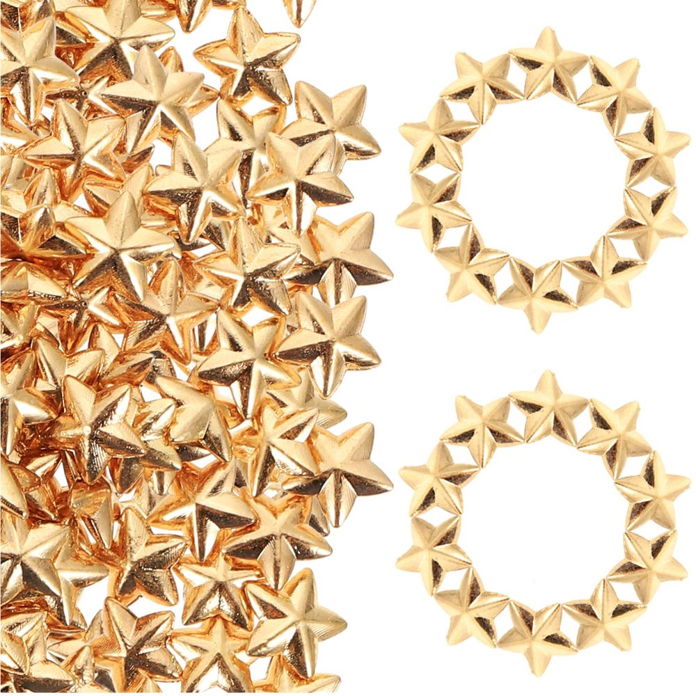 EXCEART 200pcs Three Charms Girl Manicure Metal Decor for Jewelry Making for Home