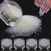 4 Bottle Micro Rhinestones Clear AB Pixie Crystals Nail Caviar Beads+Champagne Gold Nail Art Rhinestones Gems Diamonds Stones Multi Round Shape-Gold Flatback rhinestone for Crafts with Wax Pen HINABTR view 2