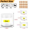 2 oz Plastic Containers with Lids 60pcs Plastic Jars with Clear Lids + 3/5/10 Gram 12pcs Sample Containers Travel Jar Great for Lip Scrub, Body Butters, Cream, Lotion, Labels & Spatulas (72 Pack) view 2