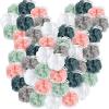 100 Pieces Bath Sponge Shower Loofah Bulk Packs 30gram Body Scrubber Assorted Colors Sponge Ball Soft Mesh Balls Exfoliating Body Shower Pouf Bath Scrunchies for Men and Women view 1