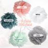 100 Pieces Bath Sponge Shower Loofah Bulk Packs 30gram Body Scrubber Assorted Colors Sponge Ball Soft Mesh Balls Exfoliating Body Shower Pouf Bath Scrunchies for Men and Women view 2