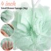 100 Pieces Bath Sponge Shower Loofah Bulk Packs 30gram Body Scrubber Assorted Colors Sponge Ball Soft Mesh Balls Exfoliating Body Shower Pouf Bath Scrunchies for Men and Women view 3
