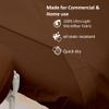 Cottingon 3 Piece Massage Table Sheet Set, 100% Brushed Premium Microfiber Ultra Light, Wrinkle free, Facial Bed Cover Fits 36" x 77" upto 7"Deep Massage Beds, Chocolate view 4