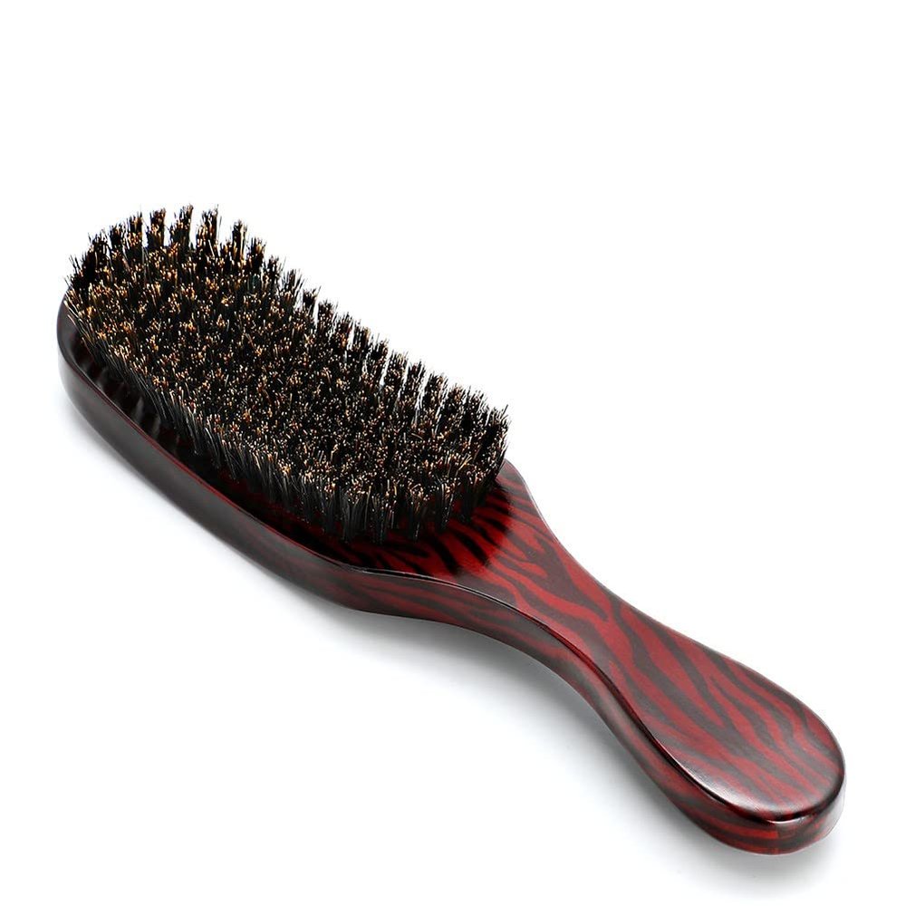 Hair Brush, Boar Brush for Men, Firm for Thick Coarse Hair, Use for Smoothing, Soft on Scalp