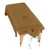 Cottingon 3 Piece Massage Table Sheet Set, 100% Brushed Premium Microfiber Ultra Light, Wrinkle free, Facial Bed Cover Fits 36" x 77" upto 7"Deep Massage Beds, Taupe view 1