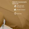 Cottingon 3 Piece Massage Table Sheet Set, 100% Brushed Premium Microfiber Ultra Light, Wrinkle free, Facial Bed Cover Fits 36" x 77" upto 7"Deep Massage Beds, Taupe view 4