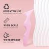 5 in1 Eyeliner Stencils Silicone Multi-Purpose Eye Makeup Tool for Winged Eyeliner, Defined Eyebrow, Eyelash, Face Contour and Lip Line Lazy Quick Makeup Tool-Pink view 3