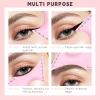 5 in1 Eyeliner Stencils Silicone Multi-Purpose Eye Makeup Tool for Winged Eyeliner, Defined Eyebrow, Eyelash, Face Contour and Lip Line Lazy Quick Makeup Tool-Pink view 4