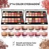 KARUIZI All in One Makeup Gift Set for Women Full Kit for2x14-color eyeshadow palettes,5xlipgloss sets,mascara,eyeliner,eyebrowpowder,eyebrow pencil, foundation, highlighter stick etc view 2
