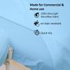 Cottingon 3 Piece Massage Table Sheet Set, 100% Brushed Premium Microfiber Ultra Light, Wrinkle free, Facial Bed Cover Fits 36" x 77" upto 7"Deep Massage Beds, Light Blue view 4