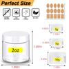 2 oz Plastic Containers with Lids 60pcs Plastic Jars with White Lids + 3/5/10 Gram 12pcs Sample Containers Travel Jar Great for Lip Scrub, Body Butters, Cream, Lotion (72 Pack) view 2