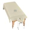 Cottingon 3 Piece Massage Table Sheet Set, 100% Brushed Premium Microfiber Ultra Light, Wrinkle free, Facial Bed Cover Fits 36" x 77" upto 7"Deep Massage Beds, Ivory view 1