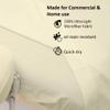 Cottingon 3 Piece Massage Table Sheet Set, 100% Brushed Premium Microfiber Ultra Light, Wrinkle free, Facial Bed Cover Fits 36" x 77" upto 7"Deep Massage Beds, Ivory view 4