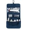 Toiletry Bags, Hanging Toiletry Bag Cosmetic Bag Foldable Makeup Bag with Hook and Tote Navy Blue 24x18.5x9.5cm for Travel view 1