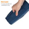 Toiletry Bags, Hanging Toiletry Bag Cosmetic Bag Foldable Makeup Bag with Hook and Tote Navy Blue 24x18.5x9.5cm for Travel view 4
