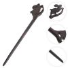Lurrose Wooden Hair Stick, Vintage Hair Bun Maker, Chinese Retro Wood Chopstick for Women and Girls view 4