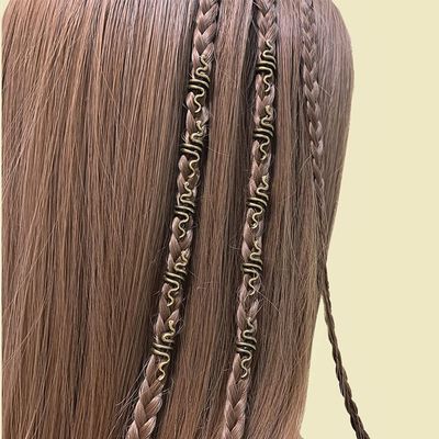 Chamvino 10PCS Dreadlocks braid hair loops Retro spinning spiral hairpin Dreadlocks Beads Braiding Hair Decorations Hair Jewelry for Women