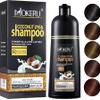 Maani MOKERU Professional Argan COCONUT Oil Hair Dye Color Shampoo 500 ML: Instant Fast Acting Long Lasting for Gray Magic Colors in MinutesLong (BLONDE BROWN) view 1