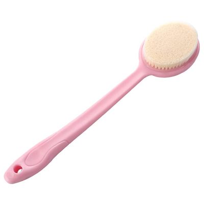 Beavorty Ergonomic Handle Back Scrubber Soft Bristle Body Bath Brush for Gentle Exfoliation and Easy Cleaning Shower Accessory for Daily Use and Relaxation