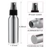 2oz Aluminum Fine Mist Spray Bottles Reusable Metal Atomizer Bottles Empty Small Spray Bottle Storage Travel Size with Black Pump for Cosmetic Perfume Toner Face Spray Essential Oil Storage(18 Pcs) view 2