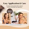 Keshima Foundation Brush Flat Top Kabuki - Premium Foundation Brush for Liquid Makeup, Cream, and Powder - Buffing, Blending, and Face (Regular Size, White) view 4