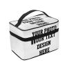 Adaptor Custom Personalized Makeup Bag Travel Design Your Own Large Cosmetic Bag Case Organizer Pouch with Mesh Bag Brush Holder Make Up Toiletry Bags for Women view 3