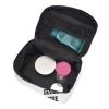 Adaptor Custom Personalized Makeup Bag Travel Design Your Own Large Cosmetic Bag Case Organizer Pouch with Mesh Bag Brush Holder Make Up Toiletry Bags for Women view 4