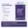 Livaclean Star Pimple Patches for Face w/ Hydrocolloid, Tea Tree oil & Salicylic Acid - Zit Stickers, Hydrocolloid Acne Patches for Face - Cute Pimple Patch, Acne Stickers view 2