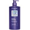 LOreal Paris Sulfate Free Brass Toning Purple Shampoo for Blonde, Bleached, Silver, or Brown Highlighted Hair, EverPure, 23 Fl Oz (Packaging May Vary) view 1