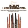 Juvia's Place iSculpt, iShade Chocolate - Eyebrow Pencil Liner with Spoolie Brush, Eyebrow Makeup, Brow Definer, Waterproof, Filler, Brow Liner Pencil view 2