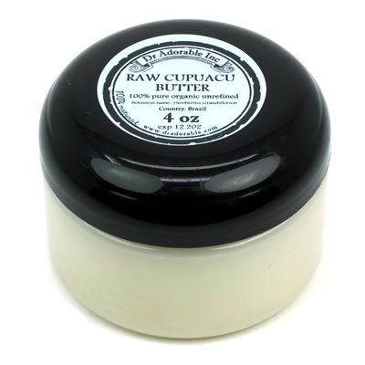 Dr Adorable - 4 oz - Cupuacu Butter - Exotic Unrefined Pure Natural Organic Cold Pressed