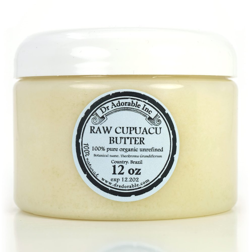Dr Adorable - 12 oz - Cupuacu Butter - Exotic Unrefined Pure Natural Organic Cold Pressed