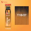 Sensationnel X-pression prestretched braiding hair - 3x braid 58 inch all kanekalon flame retardant synthetic braid for box braids and twists (1 pack, T1B/27) view 2
