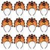 PMU Thanksgiving Tom Turkey Headband for Thanksgiving Party Costume Accessories for Adults (12/Pkg) Pkg/1 view 1