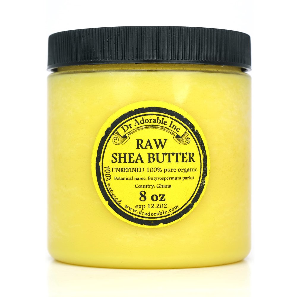 Dr Adorable - 8 oz - Shea Butter Unrefined - Pure Natural Premium Organic Cold Pressed