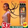 Sensationnel X-pression prestretched braiding hair - 3x braid 58 inch all kanekalon flame retardant synthetic braid for box braids and twists (1 pack, PEBBLE) view 3