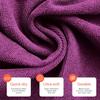 TASALON Microfiber Hair Towel for Salon - 10 Pack - 29 x 16 Inches, Quick Dry and Ultra-Soft Facial Towels with Soft Absorbant (Purple) view 4