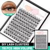 Bodermincer C Curl 0.07 Wide Cluster DIY Eyelash Extension 3D Individual Lashes Natural Look Cluster Lashes Easy Apply Volume Lash Extensions (12mm) view 3
