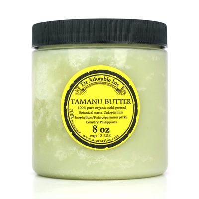 Dr Adorable - 8 oz - Tamanu Butter - Unrefined Pure Natural Premium Organic Cold Pressed Raw