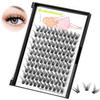 Bodermincer C Curl 0.07 Wide Cluster DIY Eyelash Extension 3D Individual Lashes Natural Look Cluster Lashes Easy Apply Volume Lash Extensions (8mm) view 2