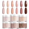 Modelones Acrylic Powder 6 Colors Acrylic Nail Powder Kit Skin Tones Brown Neutral Milky Daily Elegant Nail Acrylic Powder for 3D Acrylic Nail Art Nail Extension No Nail Lamp Needed view 1
