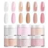 Modelones Acrylic Powder, 6 Colors Transparent Jelly Nude Nail Powder Milky White Pink Nude for Nail Art 3D Nail Carving French Nail Extension, Gifts for Women view 1