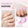 Modelones Acrylic Powder, 6 Colors Transparent Jelly Nude Nail Powder Milky White Pink Nude for Nail Art 3D Nail Carving French Nail Extension, Gifts for Women view 2