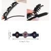 8PCS Sparkling Crystal Stone Braided Hair Clips for WomenFour-Leaf Clover Chopped Hairpin Duckbill ClipMulti Clip Hair BarretteTriple Hair Clips with Rhinestones for Sectioning((A+B)) view 2