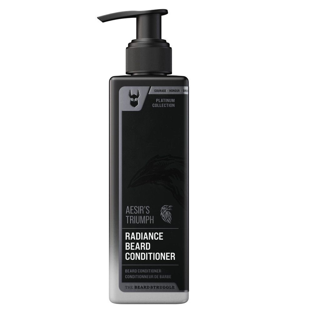 The Beard Struggle - Marksman's Beard Conditioner - Aesir's Triumph, Platinum Collection - Nourish, Softens, & Strengthens Beard - Radiance Beard Conditioner for Men (8 Fl oz)