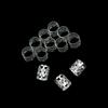 100 Pcs Dreadlocks Beads Hair Braid Rings Metal Cuffs Aluminum Dread Locks for Women Hair Clips Accessories (Silver) view 2