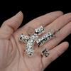 100 Pcs Dreadlocks Beads Hair Braid Rings Metal Cuffs Aluminum Dread Locks for Women Hair Clips Accessories (Silver) view 4