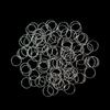 100 Pcs Hair Rings Braid Rings Hair Loop Clips for Women Hair Clips Accessories (Silver) view 1