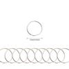 100 Pcs Hair Rings Braid Rings Hair Loop Clips for Women Hair Clips Accessories (Silver) view 3