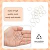 100 Pcs Hair Rings Braid Rings Hair Loop Clips for Women Hair Clips Accessories (Silver) view 4